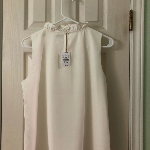 J. Crew Ruffleneck satin crepe top AP241 - Picture 8 of 10